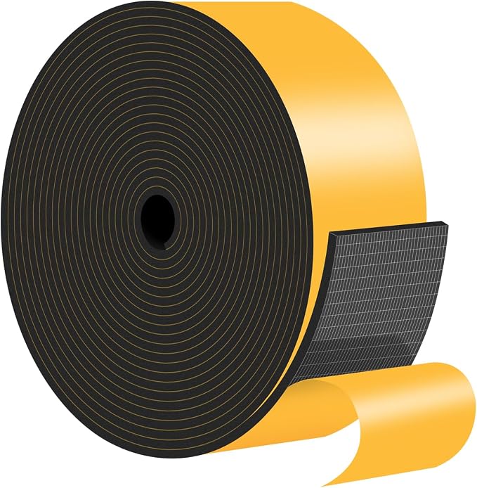 Door Weather Stripping, for Door and Window, 2 in x 1/8 in x 15Ft | Air by MIKONIYA