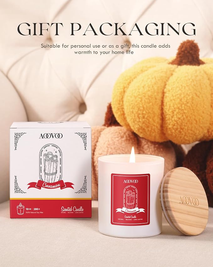 AOOVOO Cinnamon Scented Candles - Image 7