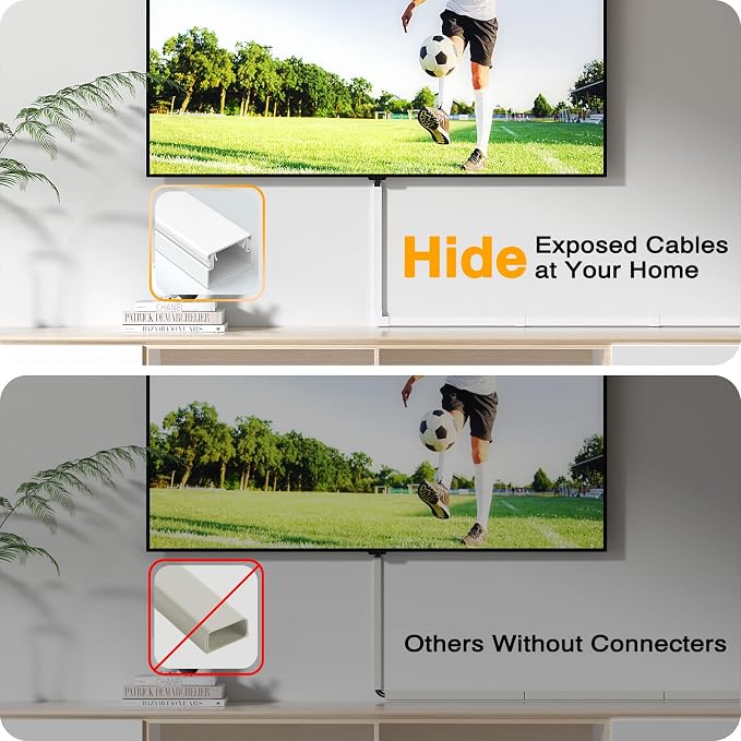 Delamu 157in Cord Hider Wall, TV Cable Hider Cord Covers - Image 5