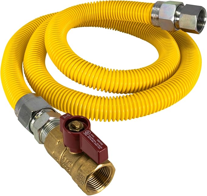 1" OD x 12" x 3/4"MIP x 3/4"FIP Flexible Gas Connector Kit, - Image 3