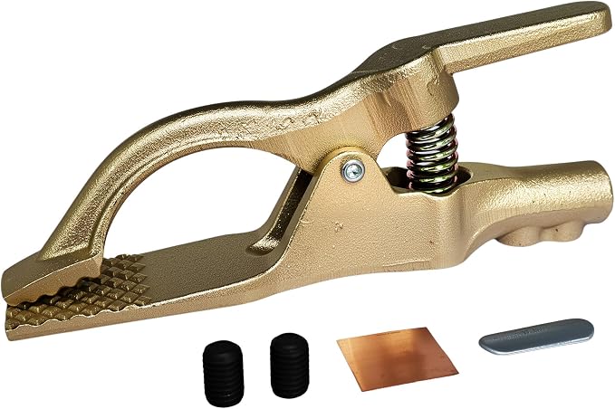 500-Amp Welding Ground Clamp, Heavy-Duty Brass Earth Clamp by Unknown