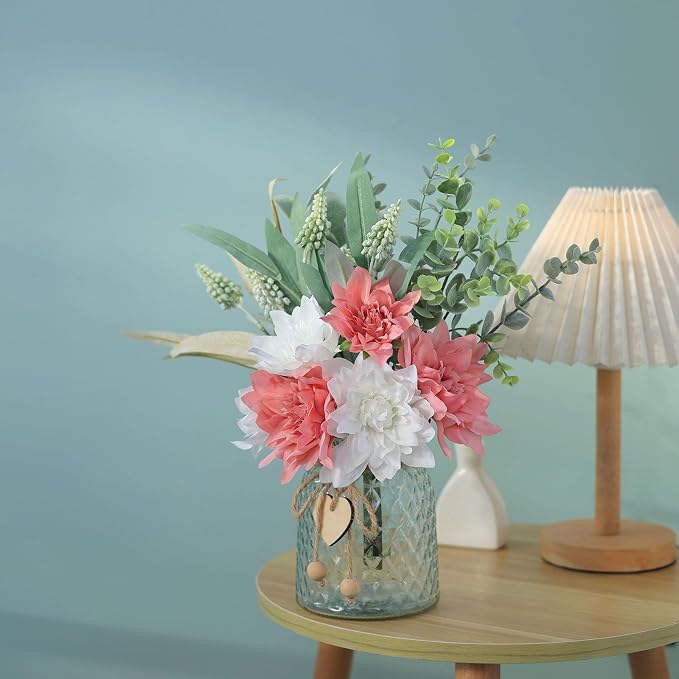 14.5" Artificial Dahlia Flowers - Image 8