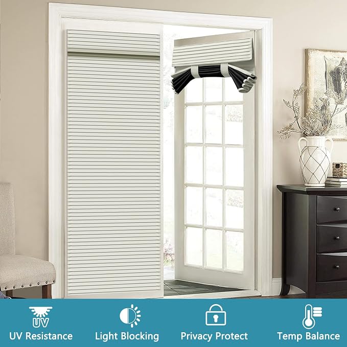 Muamar French Door Curtains Privacy Door Blind, Front Door Window Curtain - Image 7
