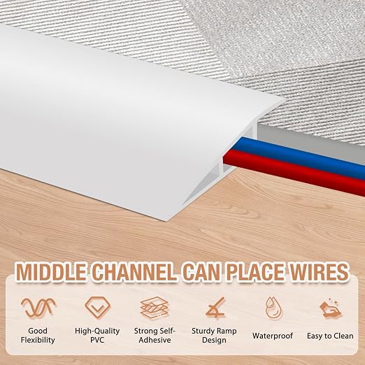 Floor Transition Strip Self Adhesive Vinyl Door Threshold Strip | Rubber - Image 3