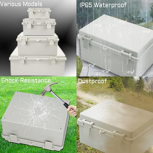 Zulkit Junction Box ABS Plastic Dustproof Waterproof IP65 Electrical Boxes - Image 7