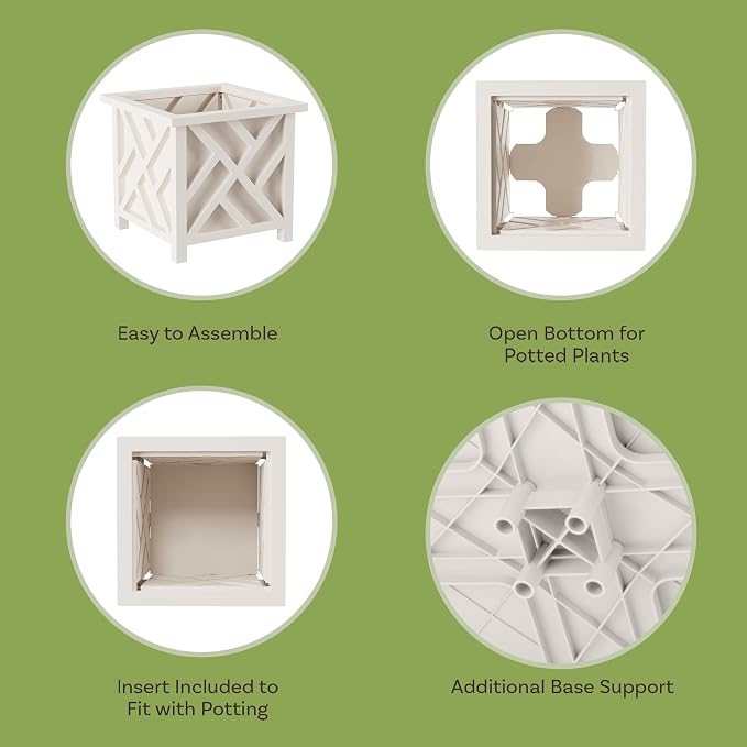 Lattice Design Outdoor Planter Box - Image 2