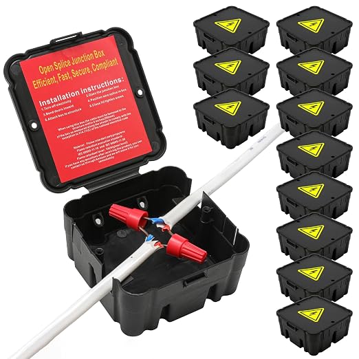 Black Open Splice Junction Box，Open Splices Repair Open Splices, 5 Second by Unknown