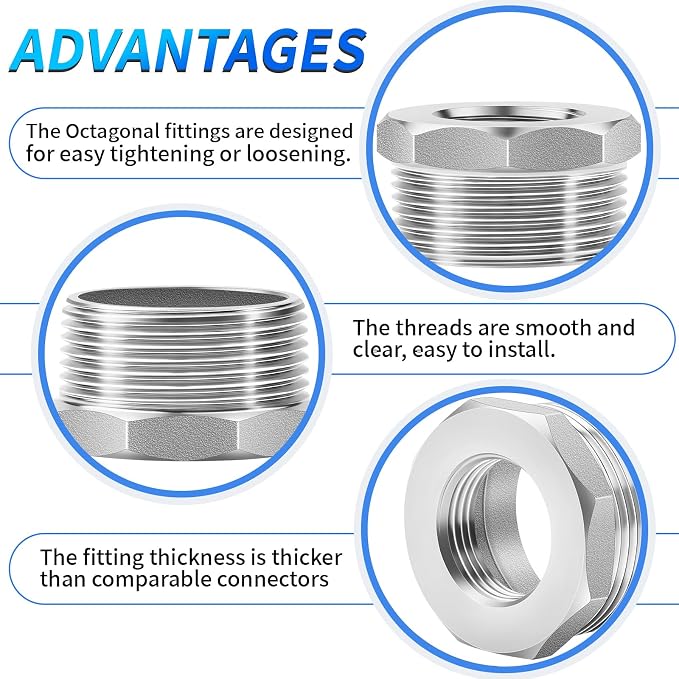 ChillWaves 304 Stainless Steel Pipe Fitting - Image 4