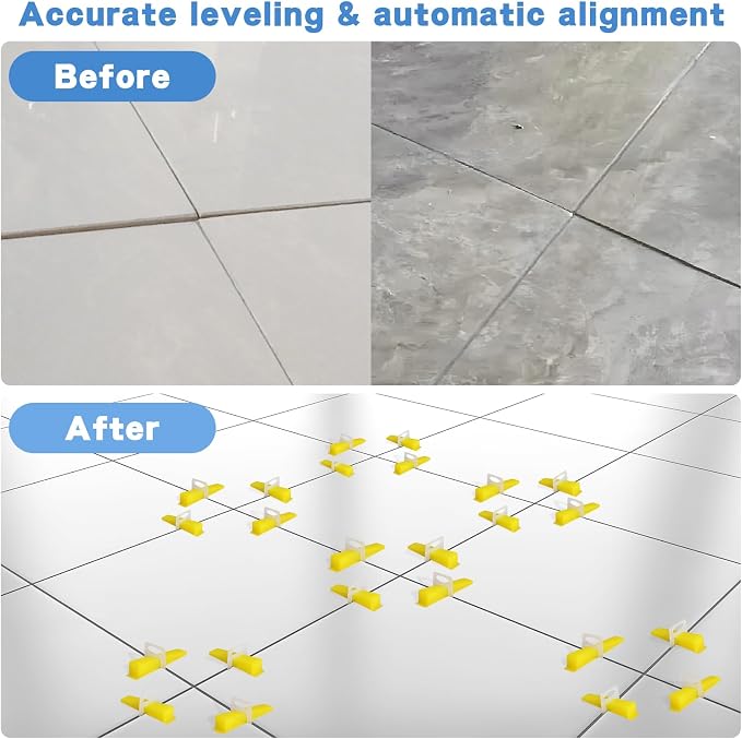 DGSL 1/16 Inch Tile Leveling System, 1000 Tile Spacers and 200 Tile Wedges | - Image 4
