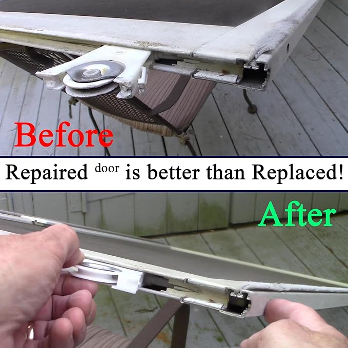 Combo Sliding Screen Door Upper + Lower Roller Assembly Fits Andersen Part - Image 3