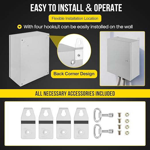Electrical Box, Nema 4X Steel Electrical Box, Ip66 Waterproof & Dustproof - Image 6