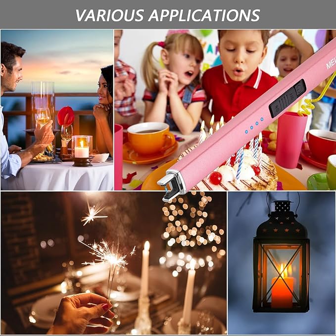 2 Pack Electric Candle Lighter, Christmas Stocking Stuffers Gifts - Image 7