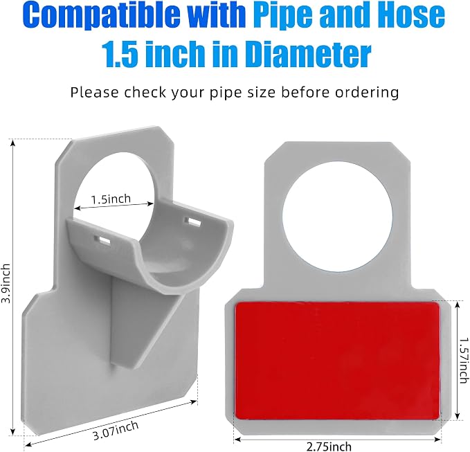 3 PCS Swimming Pool Pipe Holders, Upgraded Pool Hose Support Bracket Above - Image 2