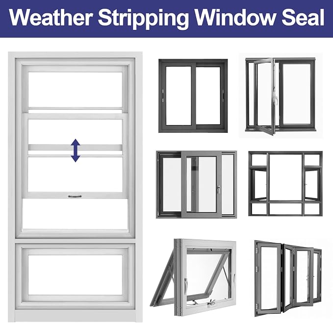 Weather Stripping Door Seal Strip, Soundproofing Self Adhesive Window - Image 6