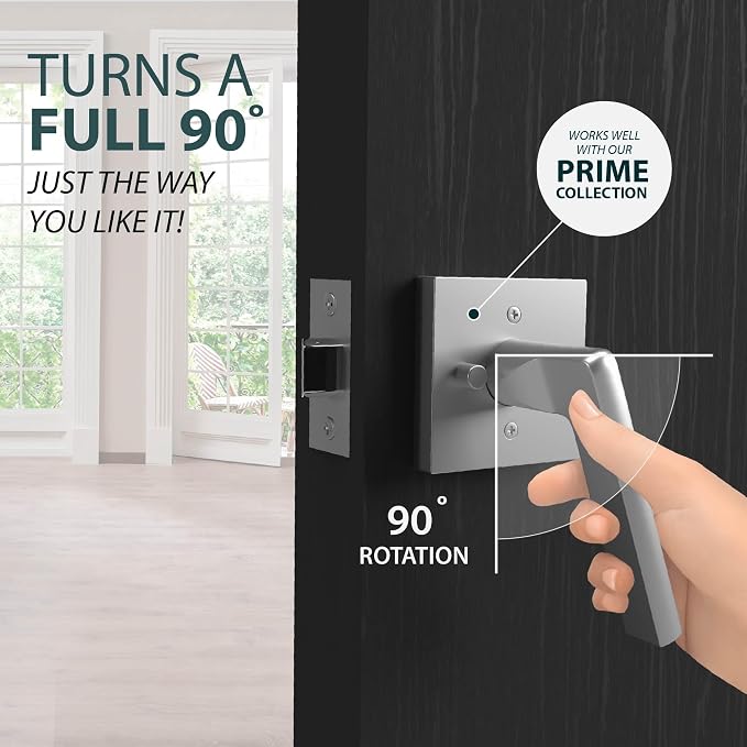 Privacy Square Latch Satin Nickel - Image 4