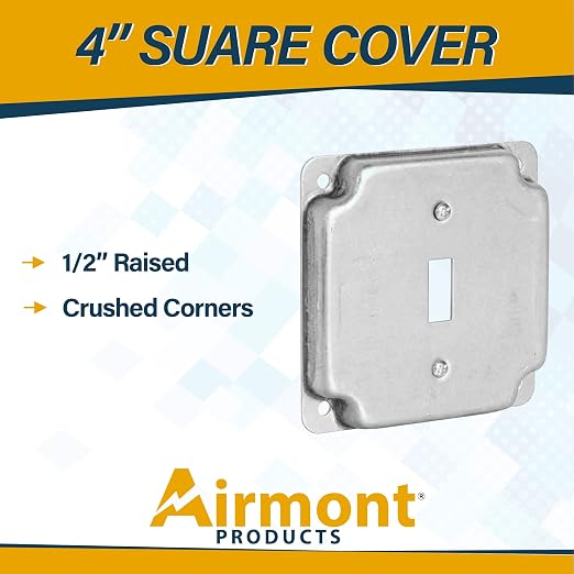 1-Gang Toggle Switch Electrical Box Cover - Image 2