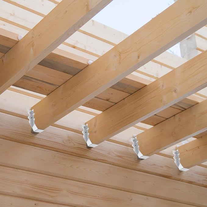 25 Pcs 2x6 Joist Hangers, 18 Gauge Metal Face Mount Joist Hangers, Lu26 Joist - Image 2