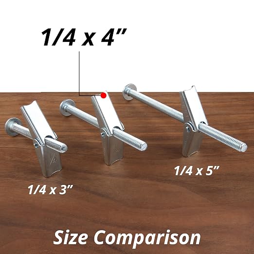 HASWARE Toggle Bolt Zinc Plated Steel and Wing Nut - Image 5