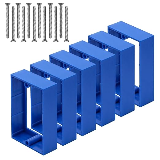 Outlet Box Extender 6-Pack Blue by YQSIYU