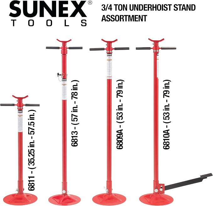 SUNEX TOOLS 6810A, Underhoist Support Stand - Image 9