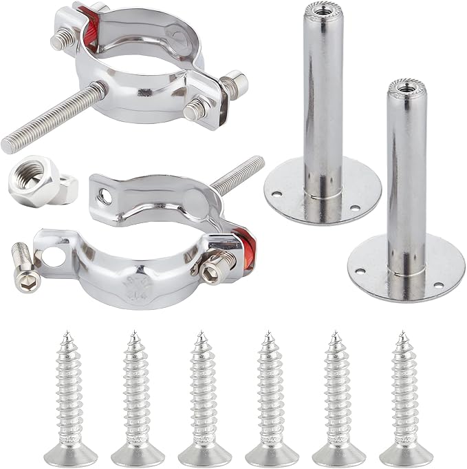 2PCS wall Mount Ceiling Mount Pipe 304 Stainless Steel Pipe Supports Pipe - Image 8