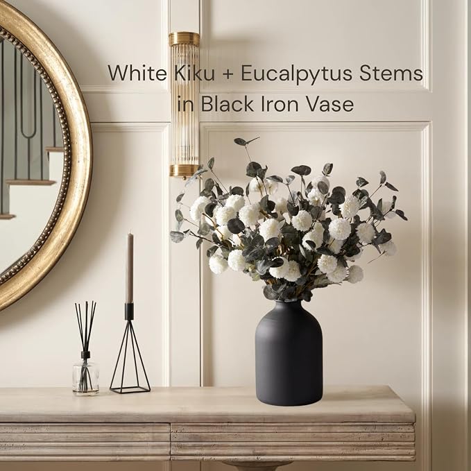 Large Black Vase for Flowers Decor Living Room - Image 7