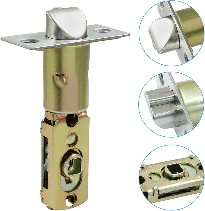 Tubular Mortice Latch, Passage Door Latch | Adjustable Flat Latch, 60/70mm Size - Image 3