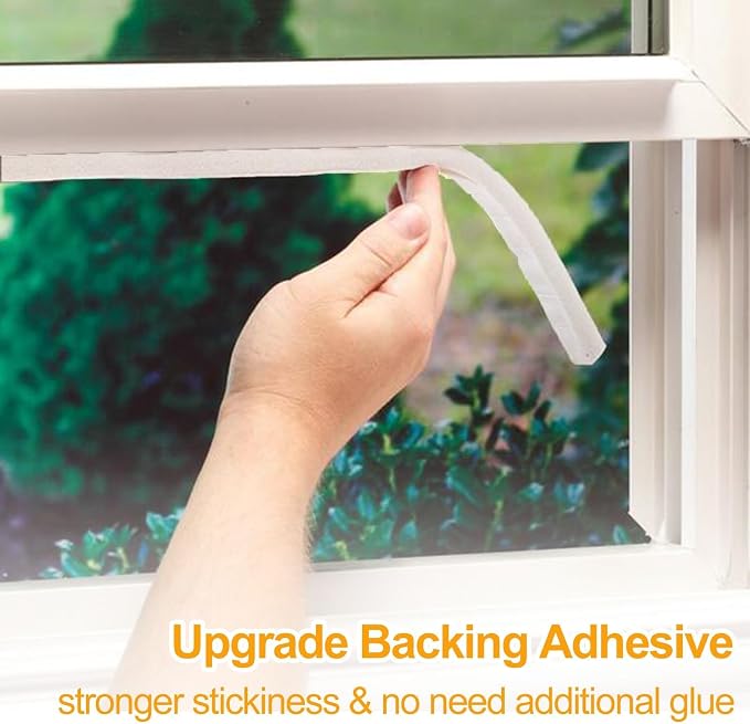 High Density Foam Tape Air Conditioner Window Seal, 1x1 Inch Thick Foam Stripe - Image 6