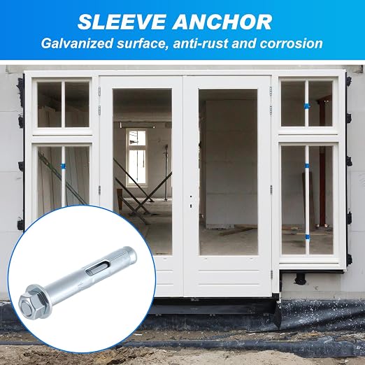 100 Pack 3/8" x 1-7/8" Sleeve Anchors - Image 5