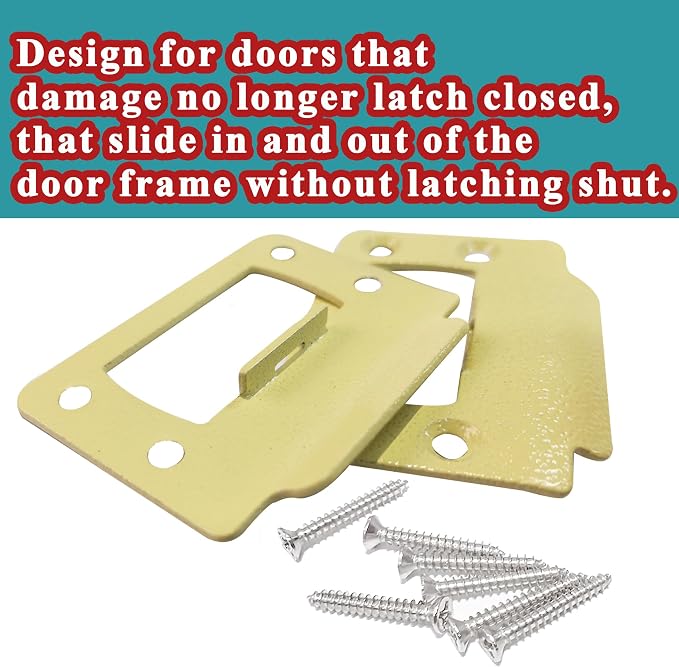 2-1/4" by 1-3/4" Door Latch Restorer Strike Plate - Image 3