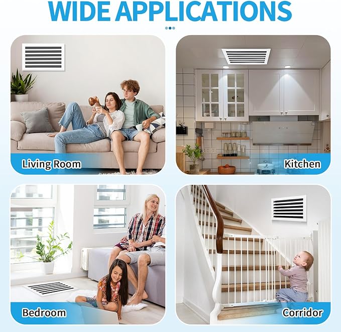 20x12 Modern AC Vent Cover, Decorative Air Vent Register Grille - Image 6