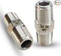 1/4" Male x 1/4" Male Hex Nipple Pipe Fittings, 304 Stainless Steel 1/4 inch by feyadaperonline