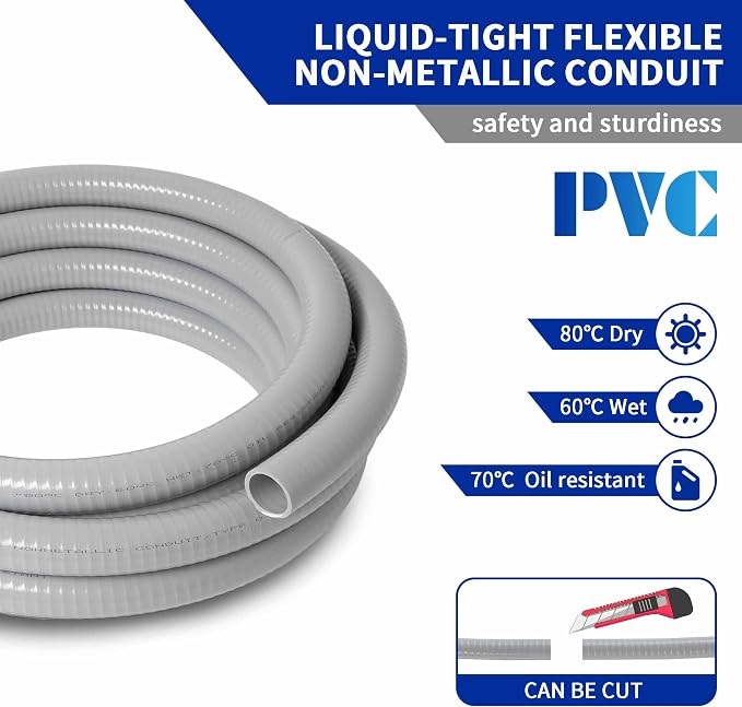 Yariwiz Flexible Electrical Conduit Liquid Tight PVC Conduit Kit - Image 3
