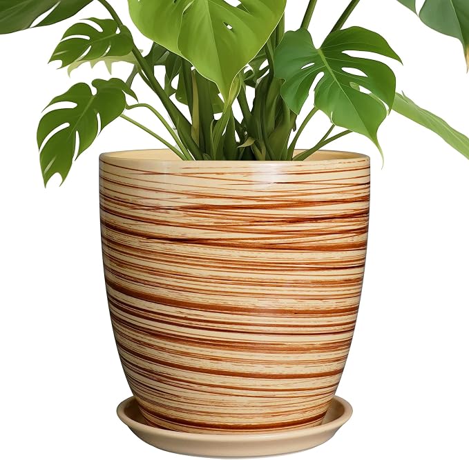 10 Inch Plant Pot Ceramic Pots for Plants by EPFamily