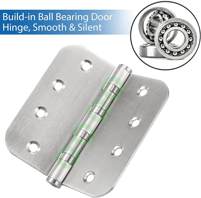 4'' Ball Bearing Door Hinges Stainless Steel Heavy Duty Hinges 4 x 4 inch - Image 2