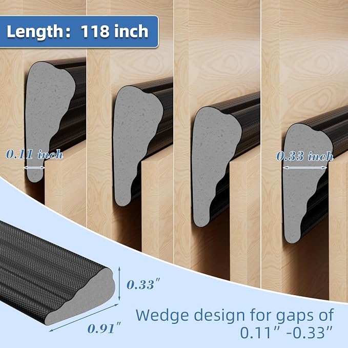 118”Wedge Weather Stripping Door Seal Strip - Image 3