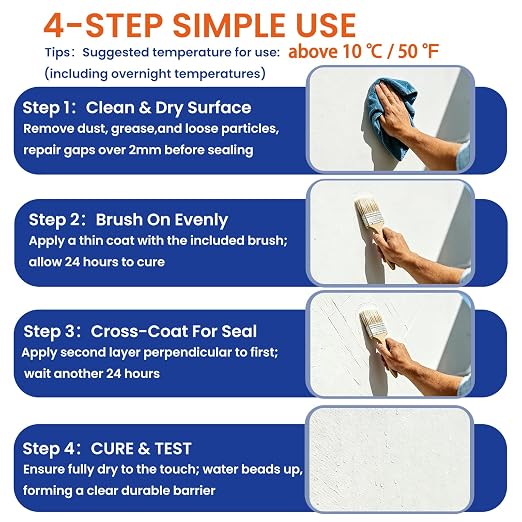 180 Oz Transparent Waterproof Sealant, Indoor & Outdoor - Image 4
