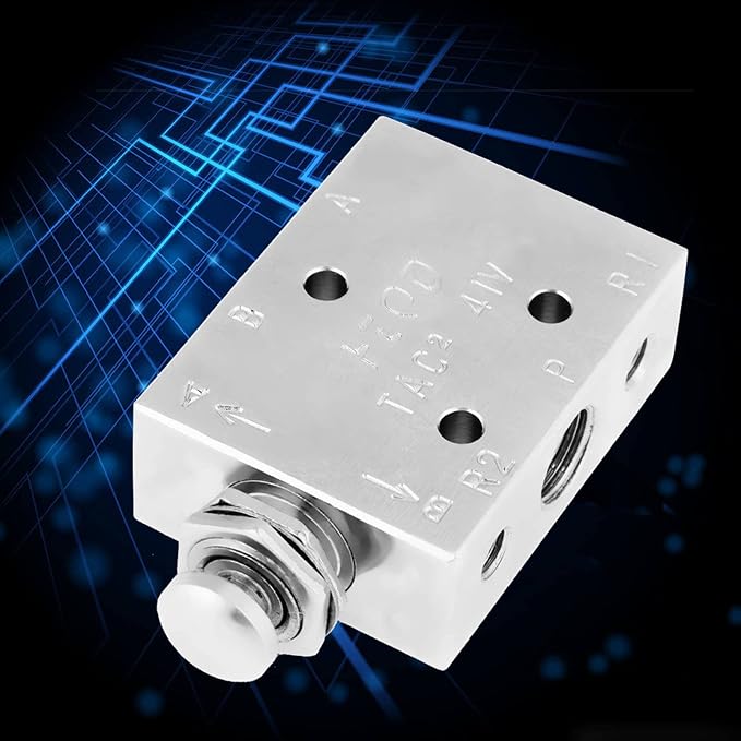 WALFRONT Air Pneumatic Toggle Valve 2 Position 3 Way Knob ON OFF Control | - Image 4