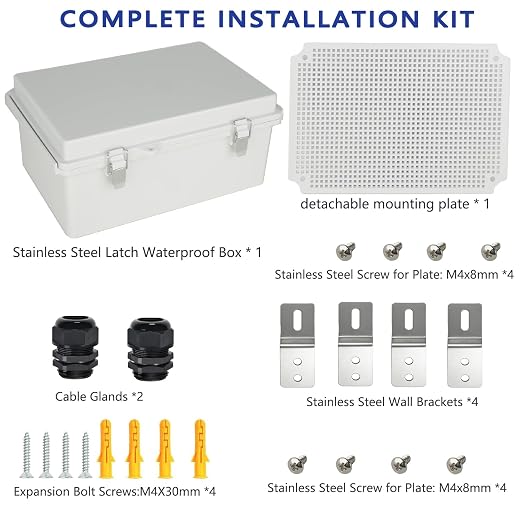 Electrical Junction Box, IP67 Waterproof Outdoor Box ABS Plastic Enclosure - Image 7