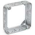 4" Square Electrical Box Extension Ring, 1-1/2" Deep, 21 Cu. in., Galvanized by AirmontProducts