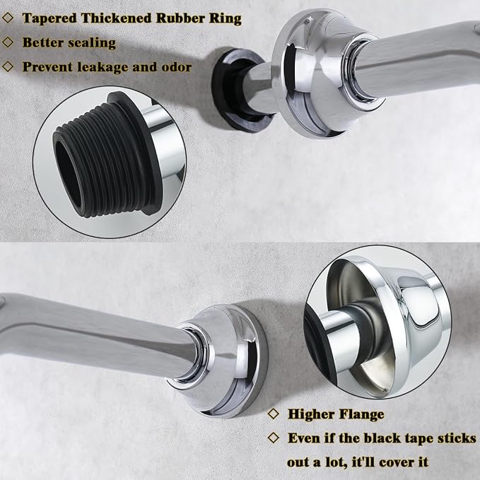 RANDOM Brass P Trap Bathroom Sink U-Shape 1-1/4 inch Sink Trap - Image 6