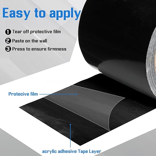 Feifeiya Window Flashing Tape 3.75 Inch x 90 ft Acrylic Adhesive UV Resistant - Image 4
