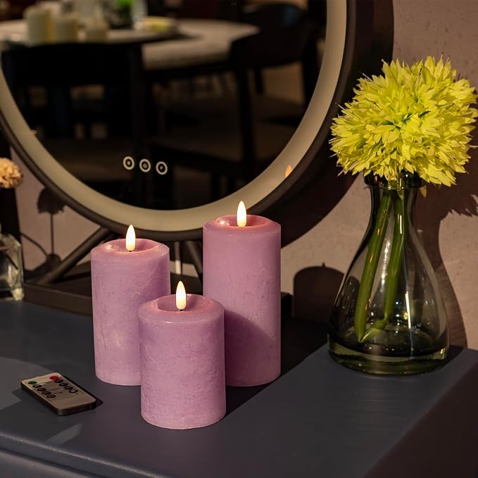 ANGELLOONG Purple Flameless Candles - Image 7