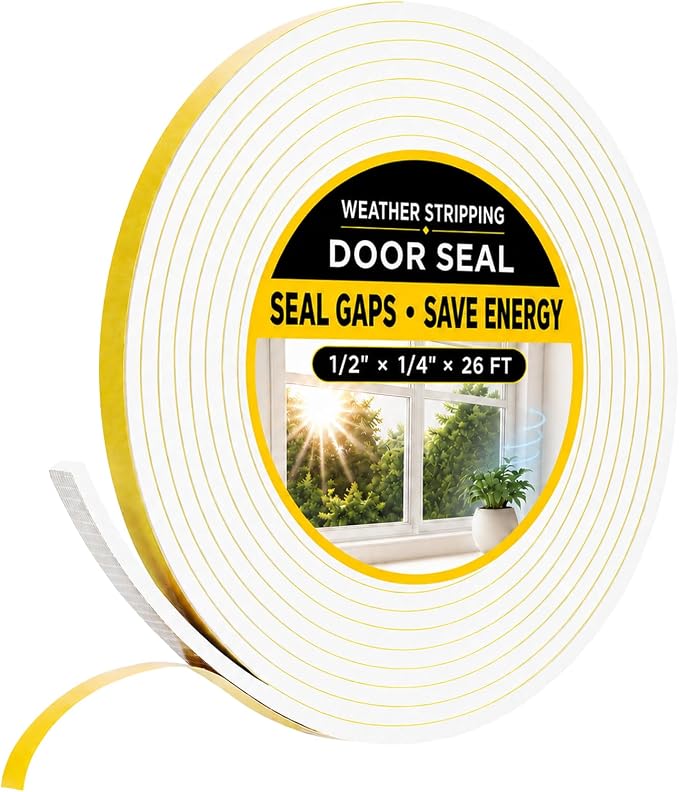 26Ft White Weather Stripping Door Seal by Bonison