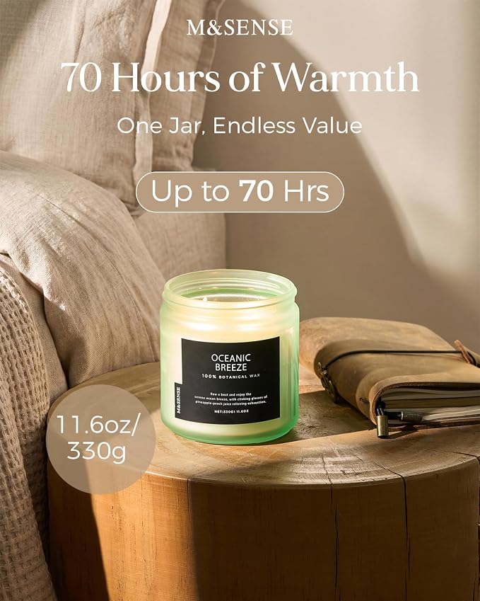M&SENSE Oceanic Breeze Scented Candles - Image 3