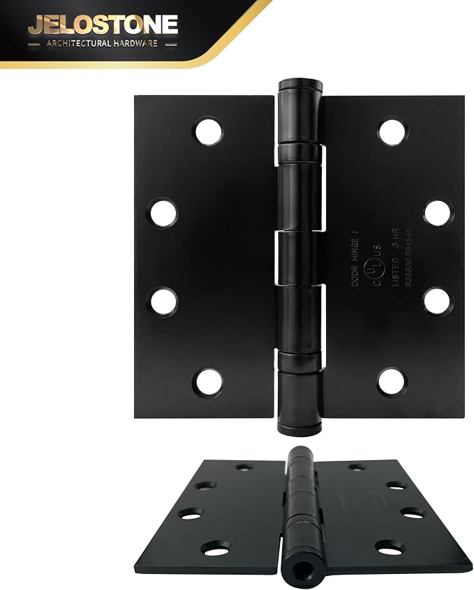 3 Pack - 4.5'' x 4.5'' Commercial Grade Ball Bearing Door Hinge, Non-Removable - Image 5