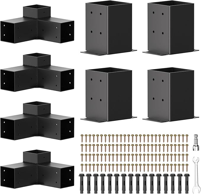 Pergola Kit, 3-Way Pergola Brackets by PGGP