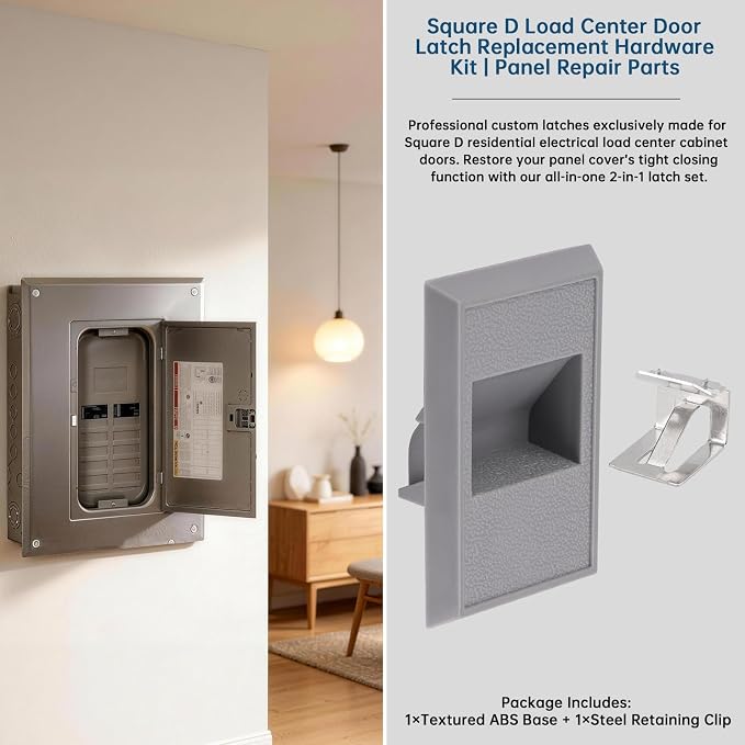 Electrical Panel Door latches for Square D Panel Cover | Load Center Cover - Image 6