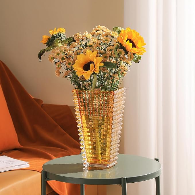 MCMCNCUIU Crystal Glass Vase, Large Crystal Vases - Image 6