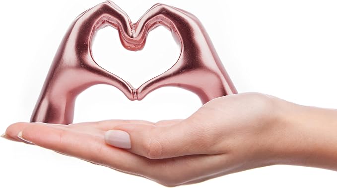 Lynagert Small Heart Hands Sculpture Decor by Lynagert